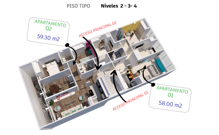 La iluminación, colores  y diferentes acabados corresponden a una ambientación digital creada para vestir los espacios y ambientar el proyecto, por lo tanto a la hora de su entrega estos mismos  pueden presentar variaciones.